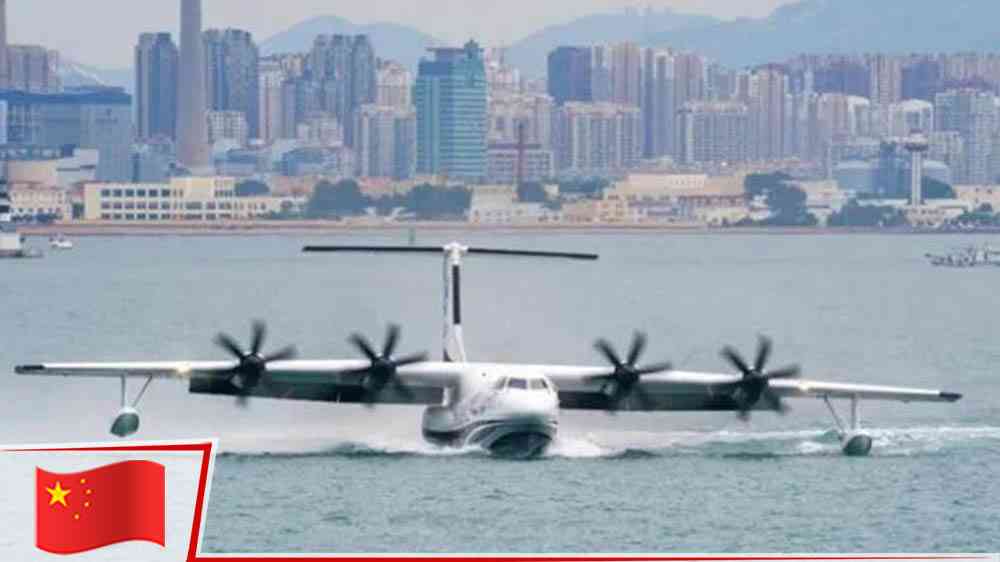 Çin’in dev amfibi uçağı denizden ilk uçuşunu yaptı