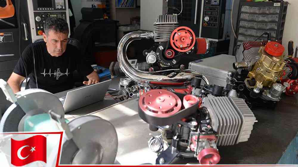 Emekli Türk uçak teknisyeninin yaptığı motorlar yurt dışına ihraç ediliyor