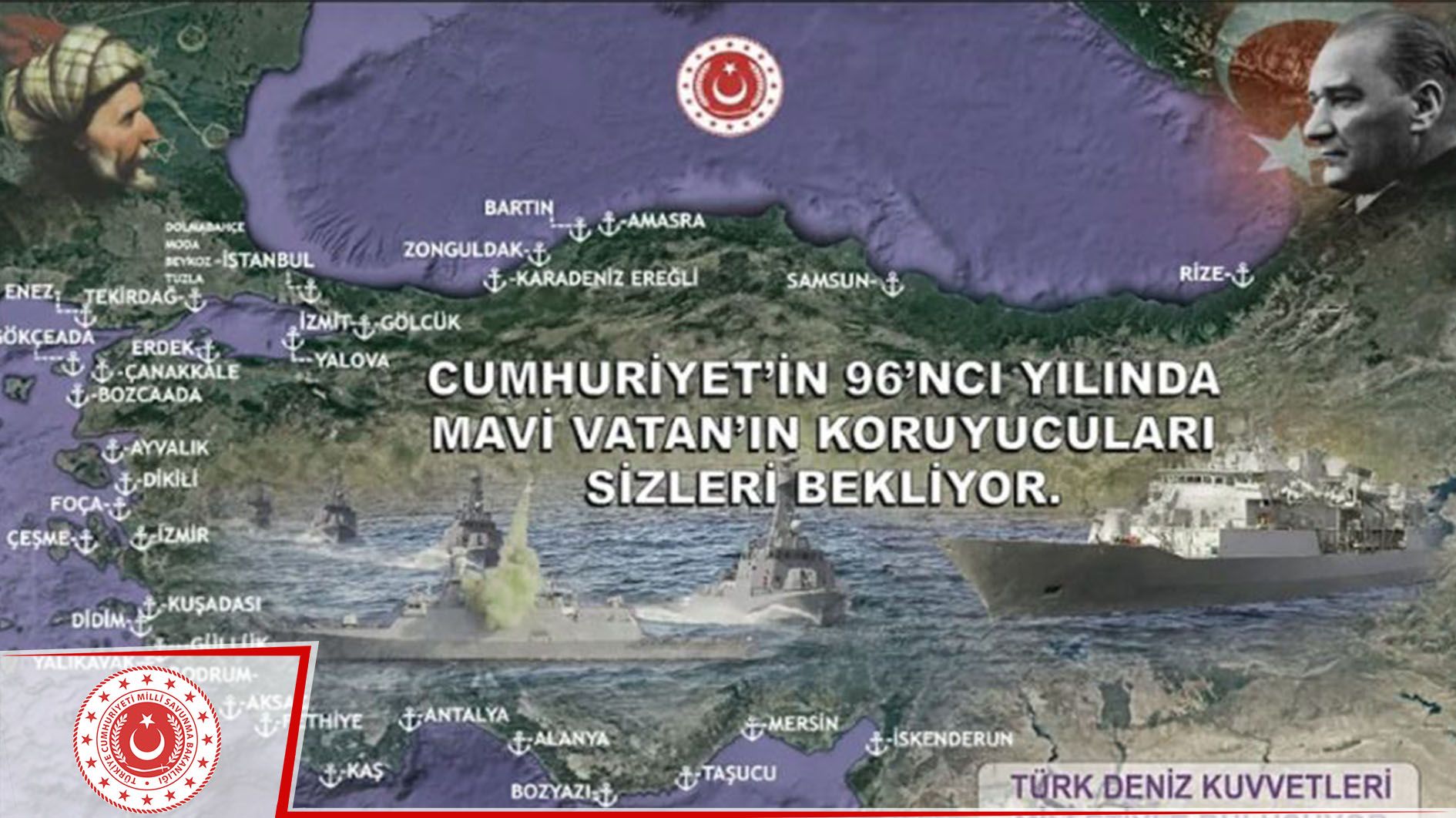 Türk savaş gemileri Cumhuriyet Bayramı'nda ziyarete açılacak