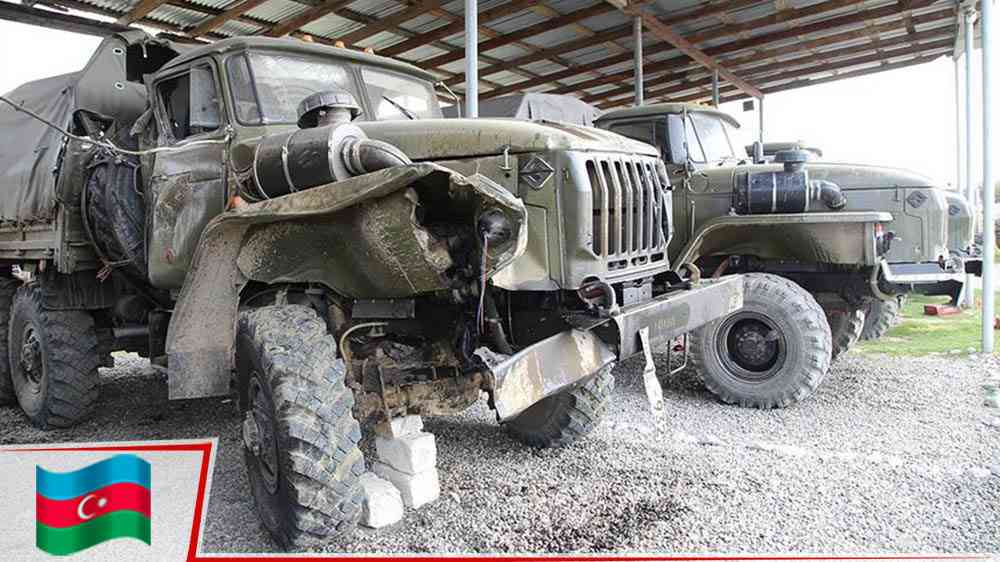 Ermenistan'ın askeri araçları Azerbaycan'ın elinde