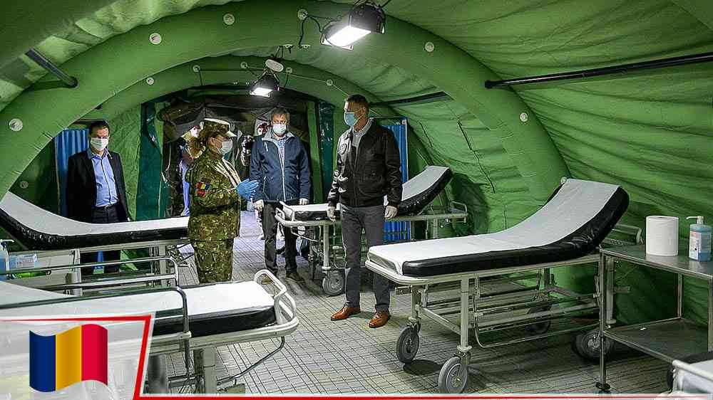 Romanya, Covid-19 için mobil askeri hastane kurdu