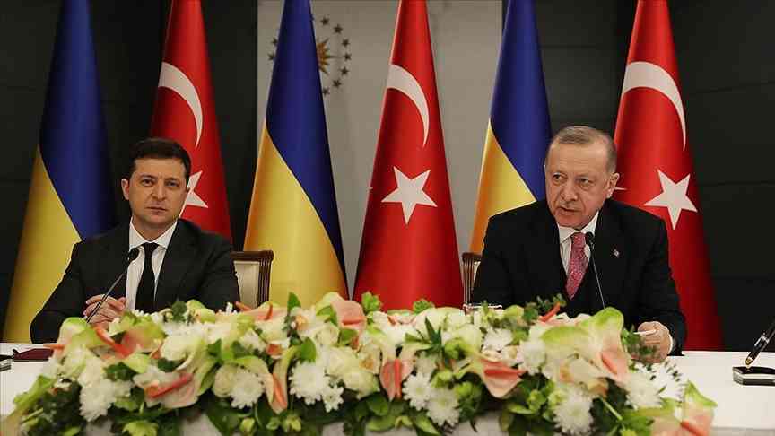 Cumhurbaşkanı Erdoğan Ukrayna Devlet Başkanı Zelensky ile görüştü
