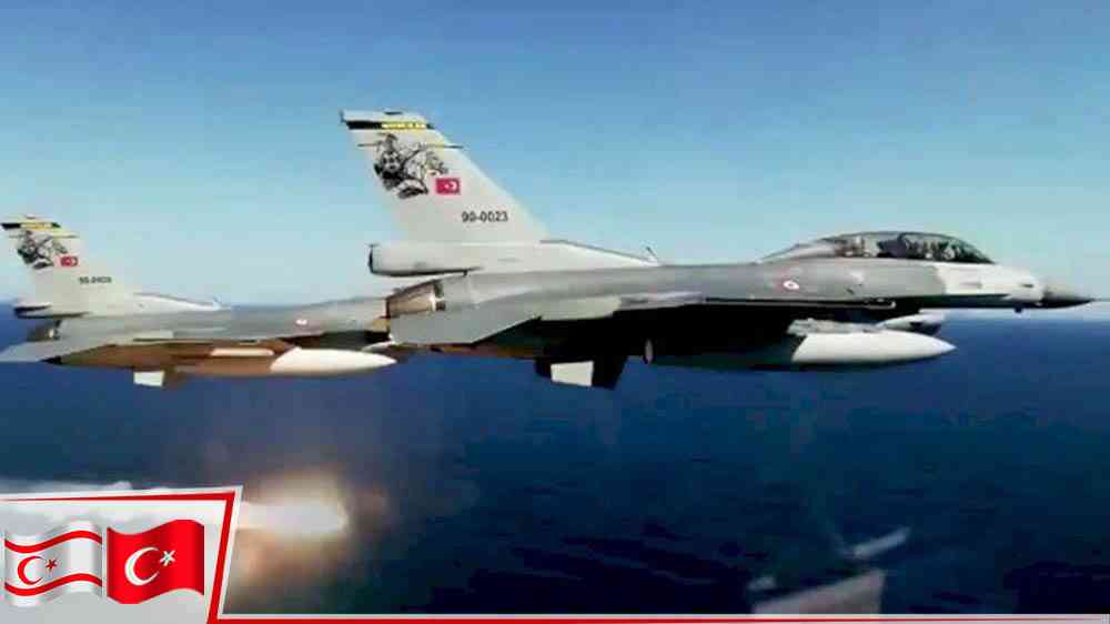 Türkiye-KKTC ortak tatbikatında F-16'lar hava hücum görevi icra etti