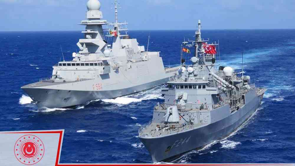 Türk ve İtalyan fırkateynleri Doğu Akdeniz’de deniz eğitimi icra etti