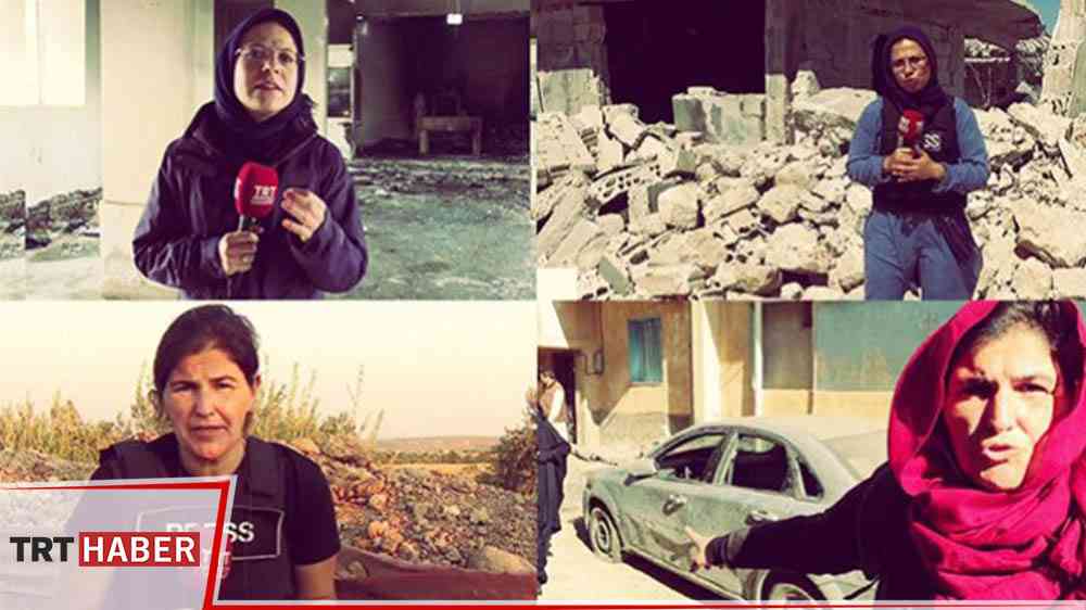 TRT Haber'in çatışmalı bölgelerde görev yapan kadın savaş muhabirleri